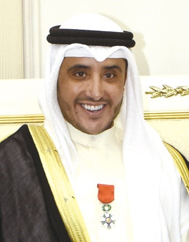الشيخ د. أحمد ناصر المحمد بعد تقليده وسام جوقة الشرف برتبة فارس﻿