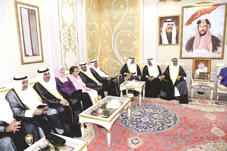 السفير ضاري العجران والسفير سامي الحمد وحضور ديبلوماسي بالحفل ﻿