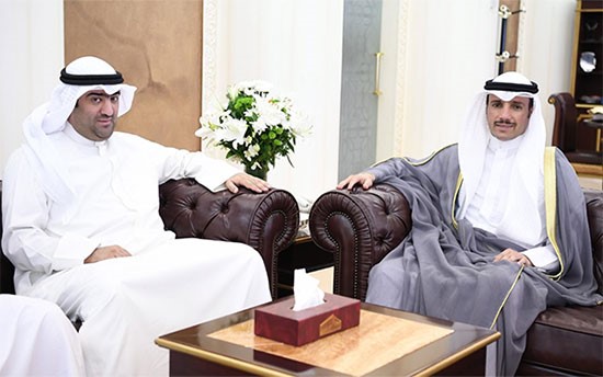 الرئيس الغانم والوزير خالد الروضان 
