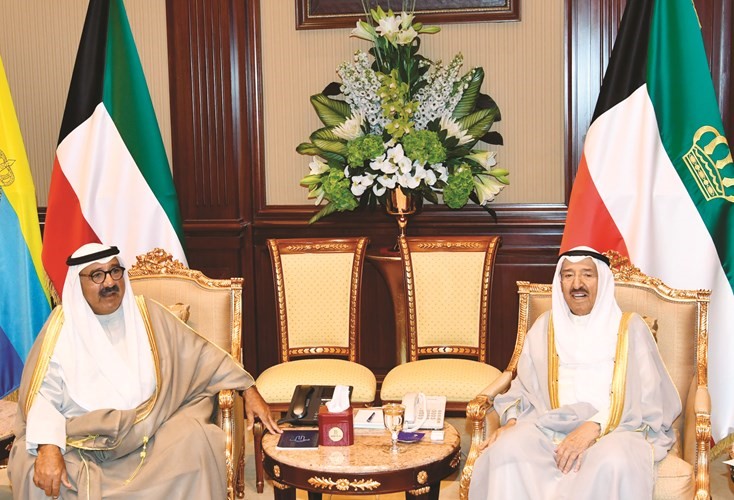 سمو الأمير مستقبلا الشيخ ناصر صباح الاحمد ﻿