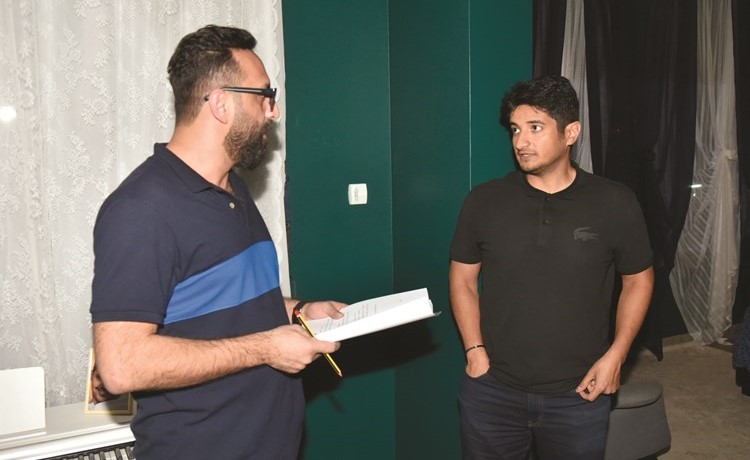 خالد الرفاعي مع مخرج العمل خالد جمال﻿