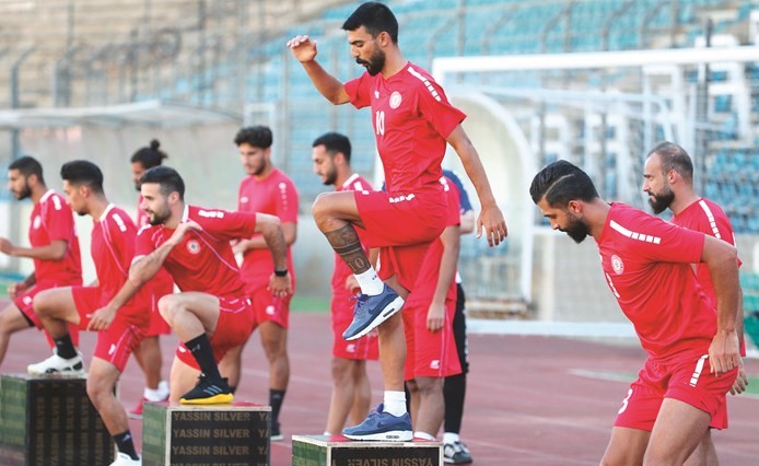 استعدادات مكثفة للاعبي منتخب لبنان ﻿