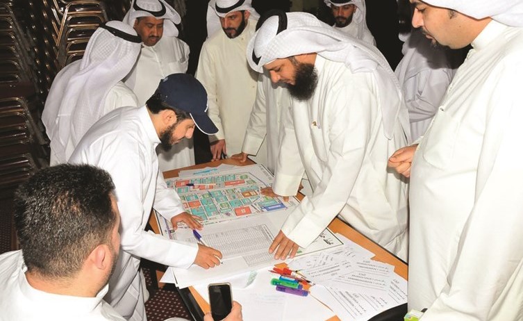 جانب من إجراء قرعة توزيع مخيم مشعر عرفات﻿