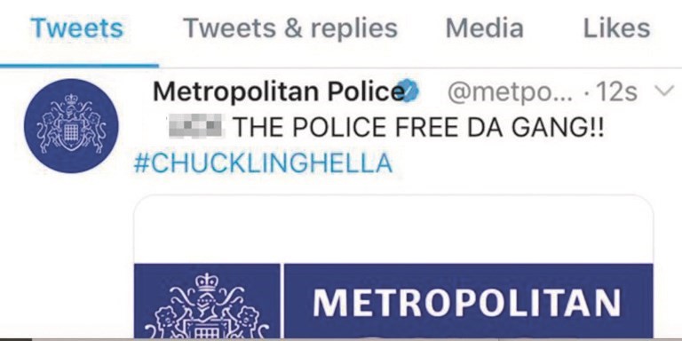 حساب شرطة لندن على «تويتر» يتعرض للقرصنة