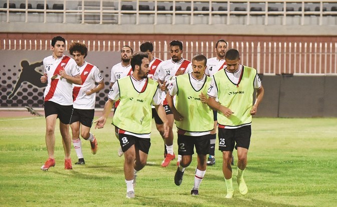 لاعبو خيطان خلال التدريب			(محمد هنداوي)﻿