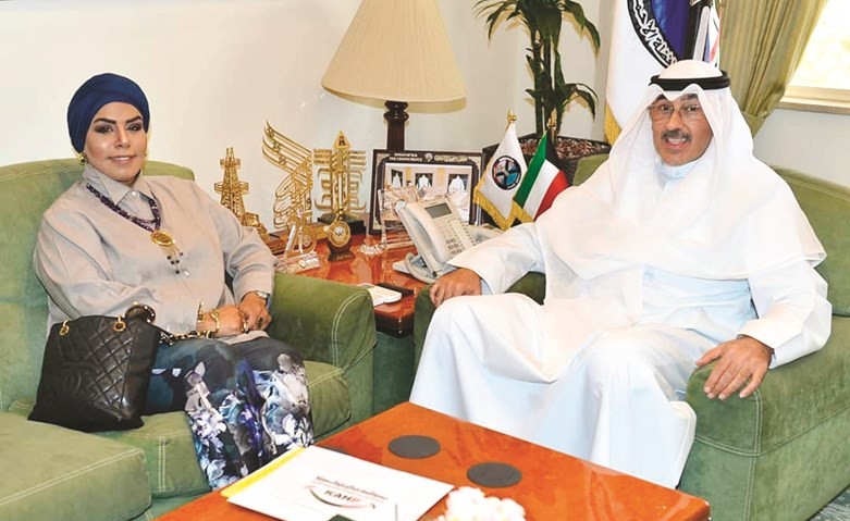 الشيخ فواز الخالد مستقبلا نجاة الحشاش ﻿