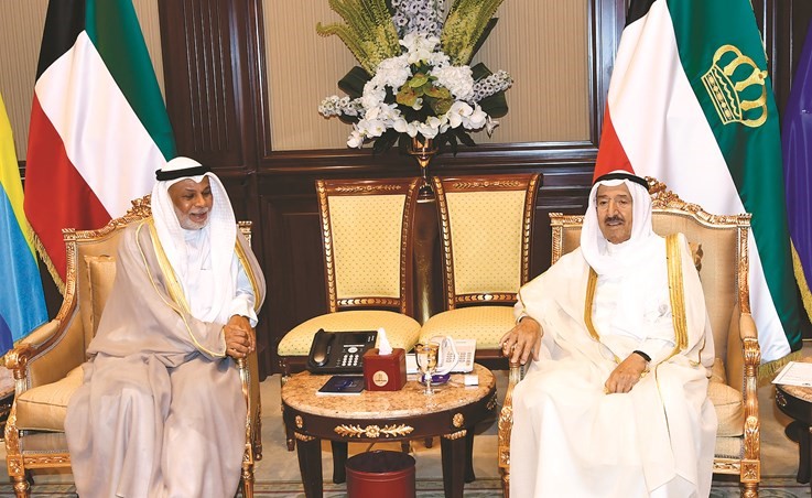 صاحب السمو الأمير مستقبلا المستشار يوسف المطاوعة ﻿