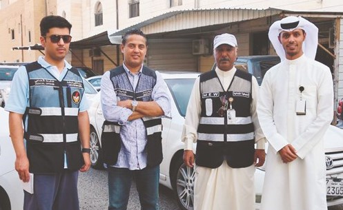 جابر البراك وفهد الميع خلال الجولة	﻿