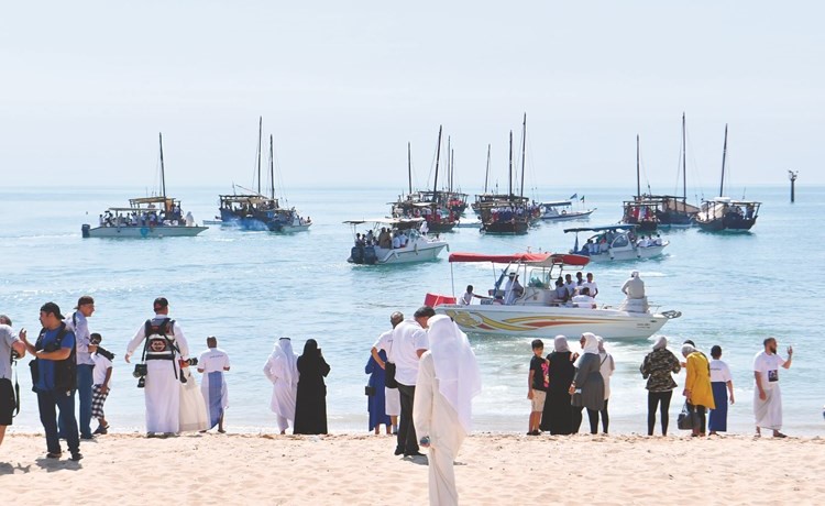 جانب من دشة رحلة إحياء ذكرى الغوص 31	(قاسم باشا)﻿