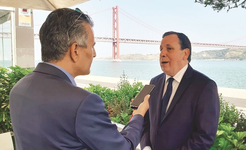 وزير الخارجية التونسي خميس الجهيناوي في تصريح لـكونا﻿