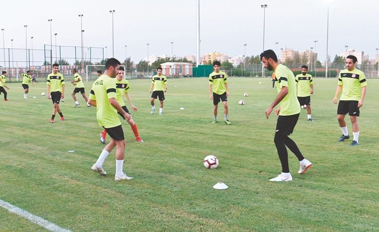 جانب من تدريب سابق لنادي الفحيحيل				(قاسم باشا)﻿