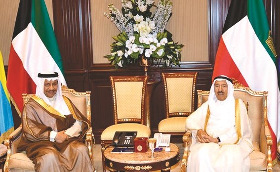 صاحب السمو الأمير مستقبلا سمو الشيخ جابر المبارك ﻿