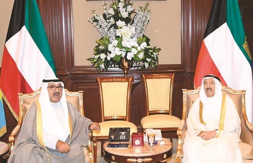 صاحب السمو مستقبلا الشيخ ناصر صباح الأحمد ﻿