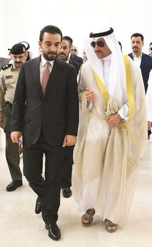 الرئيس الغانم ونظيره العراقي محمد الحلبوسي﻿