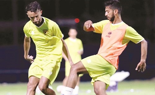 جانب من تدريب القادسية الأخير (المركز الإعلامي بالقادسية)﻿