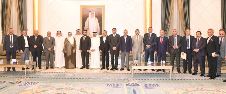 الحجرف والحلبوسي مع الوفد العراقي الزائر ﻿