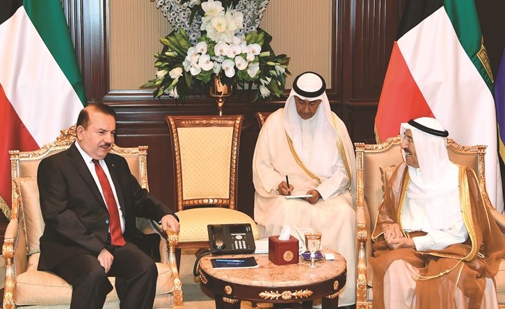 صاحب السمو الامير مستقبلا وزير الداخلية العراقي	﻿