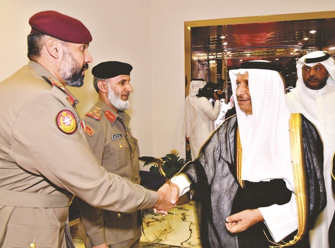سمو الشيخ جابر المبارك لدى وصوله مطار الملك خالد الدولي﻿