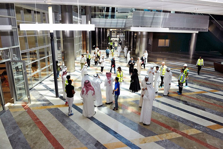اللجنة العليا لمتابعة الانتقال لمدينة صباح السالم الجامعية عقدت لقاءً إرشادياً لشرح خطة الانتقال