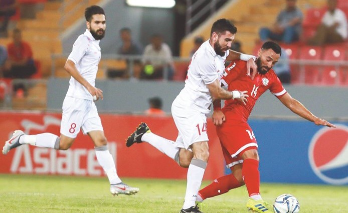 منتخب لبنان نجح في تخطي عقبة المنتخب السوري﻿