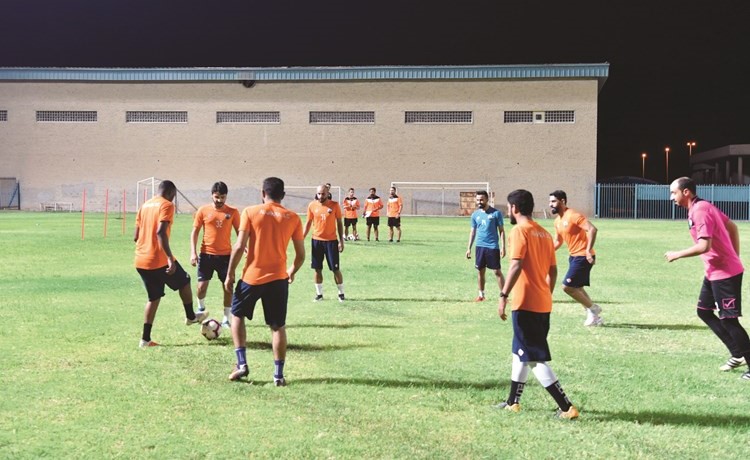 جانب من تدريب فريق الجهراء	(ريليش كومار)﻿
