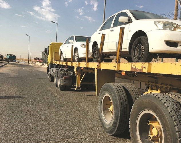 جانب من السيارات المهملة التي تم رفعها﻿