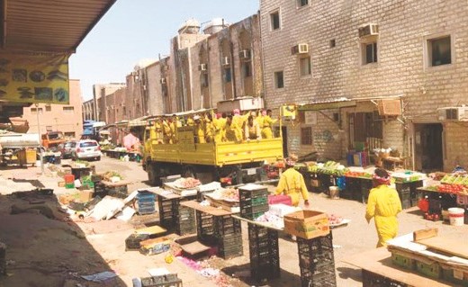 صورة ارشيفية لأسواق جليب الشيوخ العشوائية﻿