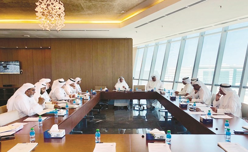 د.سعود الحربي مترئسا اجتماع لجنة الاستعداد لبدء العام الدراسي﻿