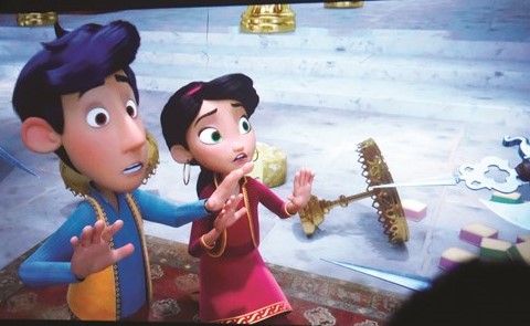 مشهد من فيلم ذا أنجري بيردز 2﻿