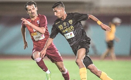 جانب من مبارة القادسية والنصر الودية	(المركز الإعلامي لنادي النصر)﻿