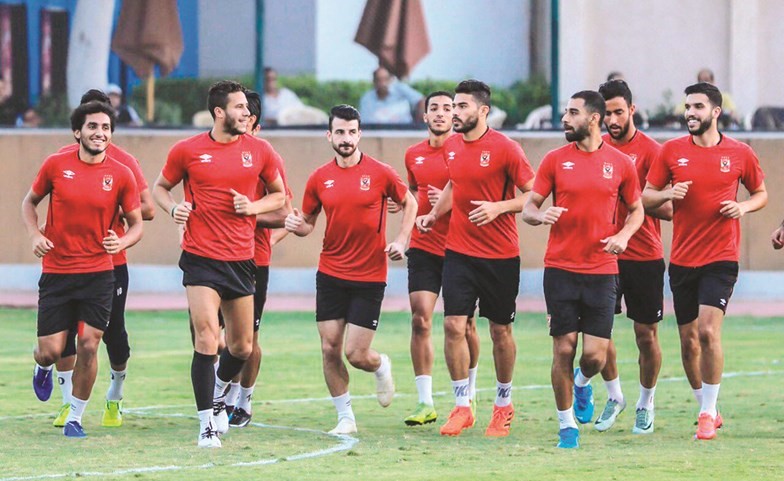 جانب من تدريبات الاهلي استعدادا لفريق اطلع برة﻿