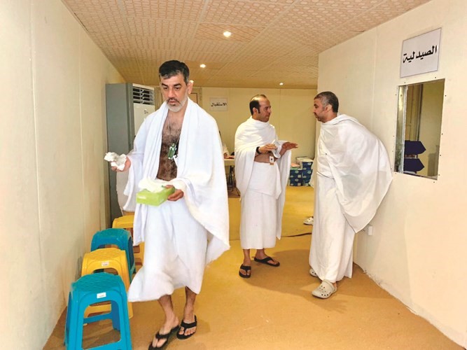 استقبال الحجاج وتقديم الخدمات الصحية لهم﻿