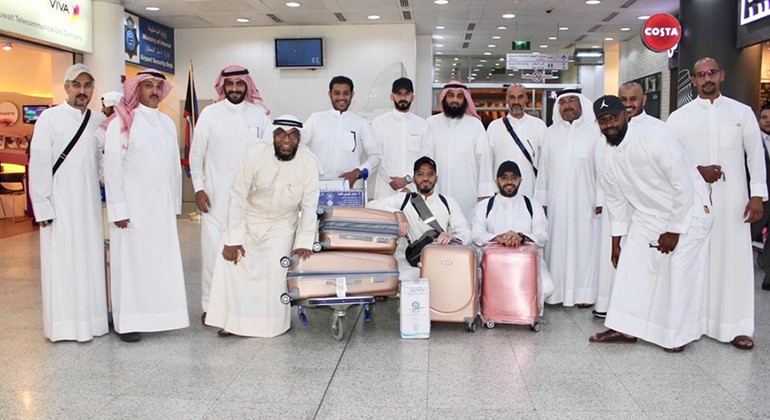 بعثة الحج الخاصة لمنتسبي الجيش عادت إلى الكويت