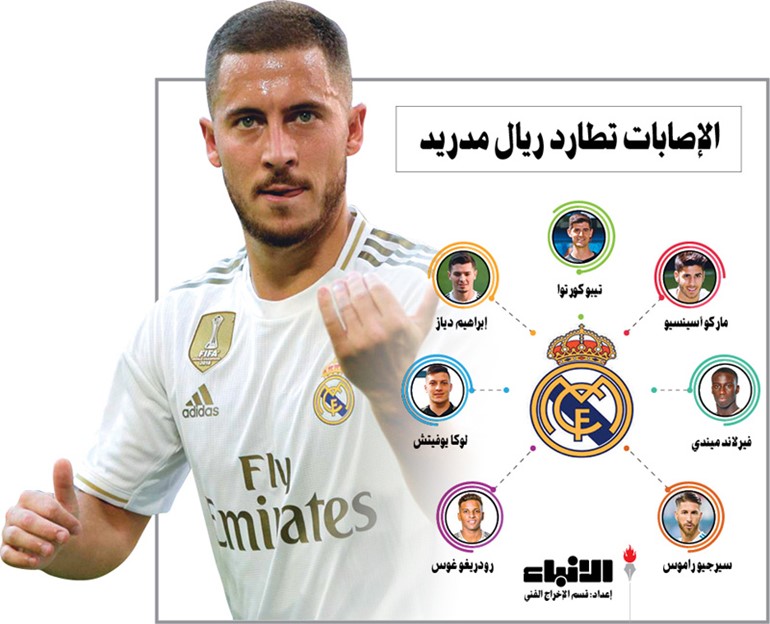هازارد يبدأ موسمه مع الريال مصاباً