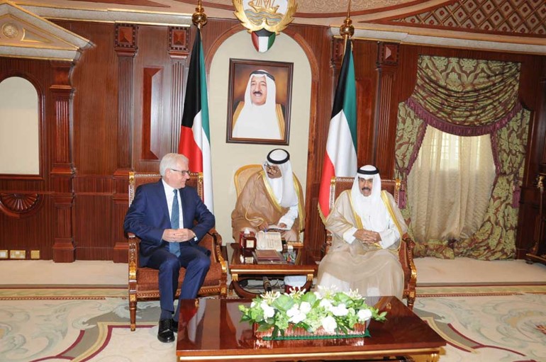ولي العهد استقبل رئيسي السلطتين والخالد والجراح والصالح ووزير خارجية بولندا