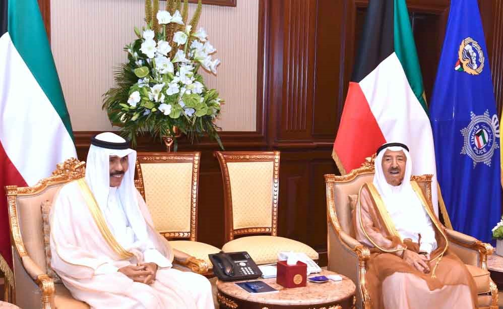  صاحب السمو مستقبلا سمو ولي العهد الشيخ نواف الأحمد 