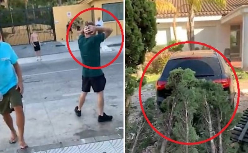 انتبهوا لأبنائكم.. شاهد ما حدث عندما ترك الأب صبيًّا في سيارة محركها دائراً