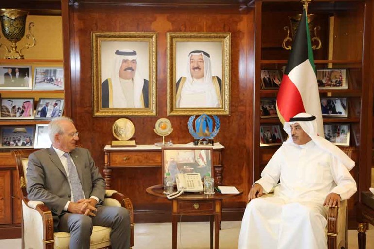 الخالد استقبل سفراء هندوراس وسيريلانكا وكمبوديا واليونان بمناسبة انتهاء فترة عملهم