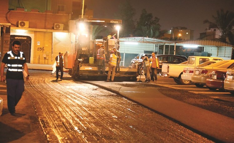 فرش الطرق بالخلطة المحسنة 				(زين علام)﻿