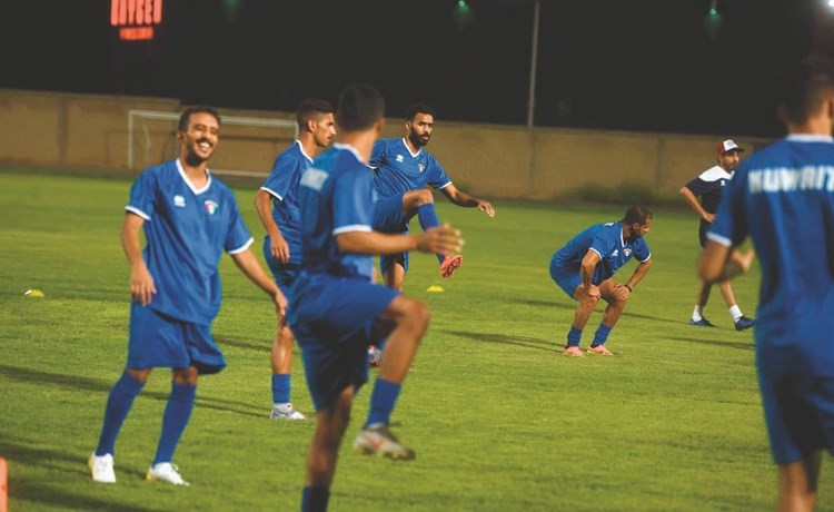 جانب من تدريب سابق للمنتخب								(محمد هاشم)﻿