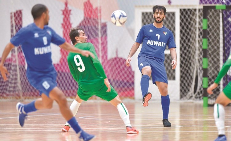 أزرق الصالات يتعادل مع تركمانستان