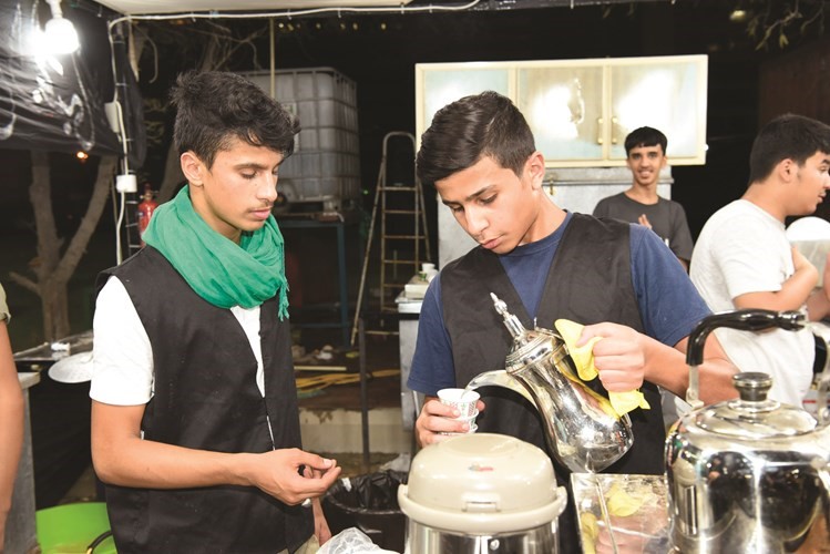 مشروبات لرواد حسينية معرفي﻿