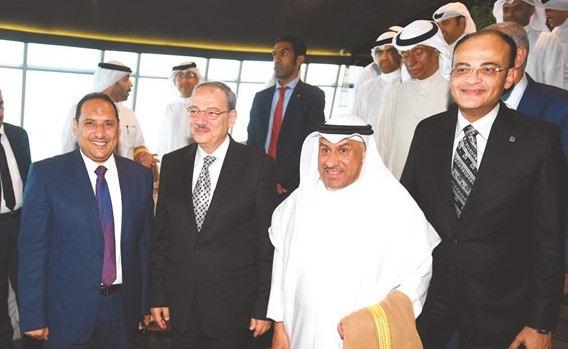 النائب العام لجمهورية مصر العربية المستشار نبيل صادق والنائب العام المستشار ضرار العسعوسي مع الزميل أسامة أبو السعود﻿