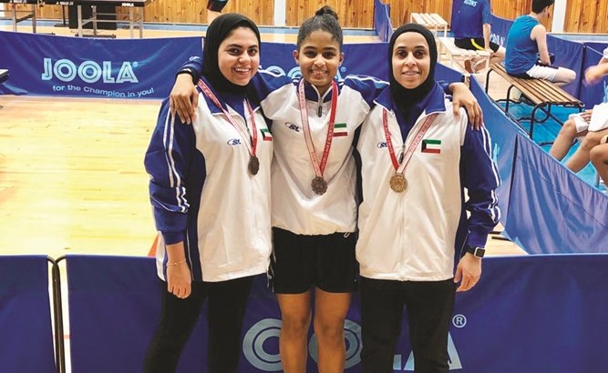 فضية وبرونزية لسيدات الطاولة في بطولة إسطنبول