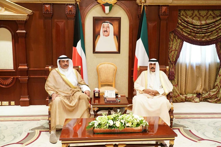 سمو نائب الأمير وولي العهد استقبل الغانم والمبارك وسفراء سريلانكا وهندوراس وكمبوديا  ووزراء