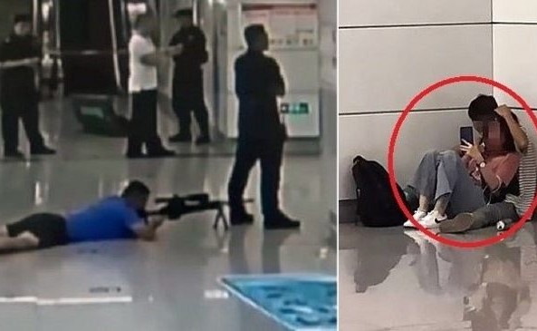 بالفيديو.. قناص بارع ينقذ فتاة من الموت بعد احتجازها كرهينة في الصين