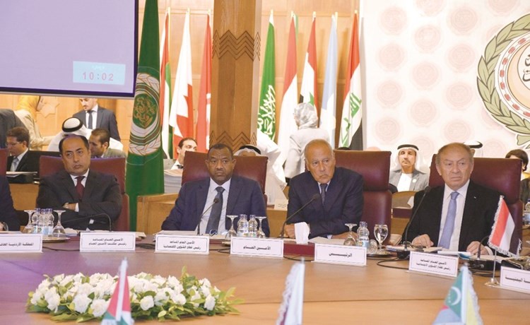 أحمد أبوالغيط خلال أعمال المجلس الاقتصادي والاجتماعي			(كونا)﻿