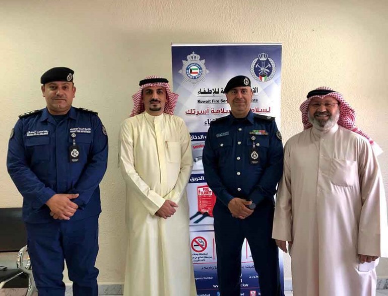"الإطفاء" تطلق مشروع "الكويت أمان" في الوزارات والمؤسسات الحكومية والخاصة
