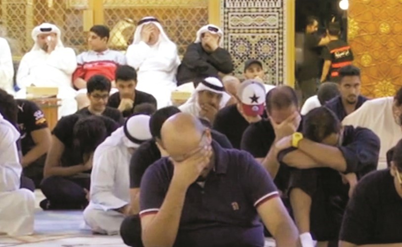 بكاء وتأثر من حضور الحسينية الجعفرية ﻿