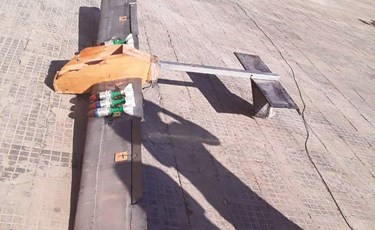 صورة وزعتها سانا لاحدى الدرونز التي قالت ان الدفاعات الجوية اسقطتها فوق سهل الغاب﻿